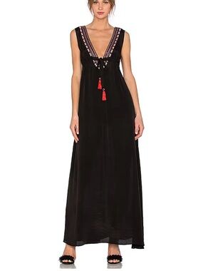 Karina Grimaldi Cathy Beaded Maxi Dress size M